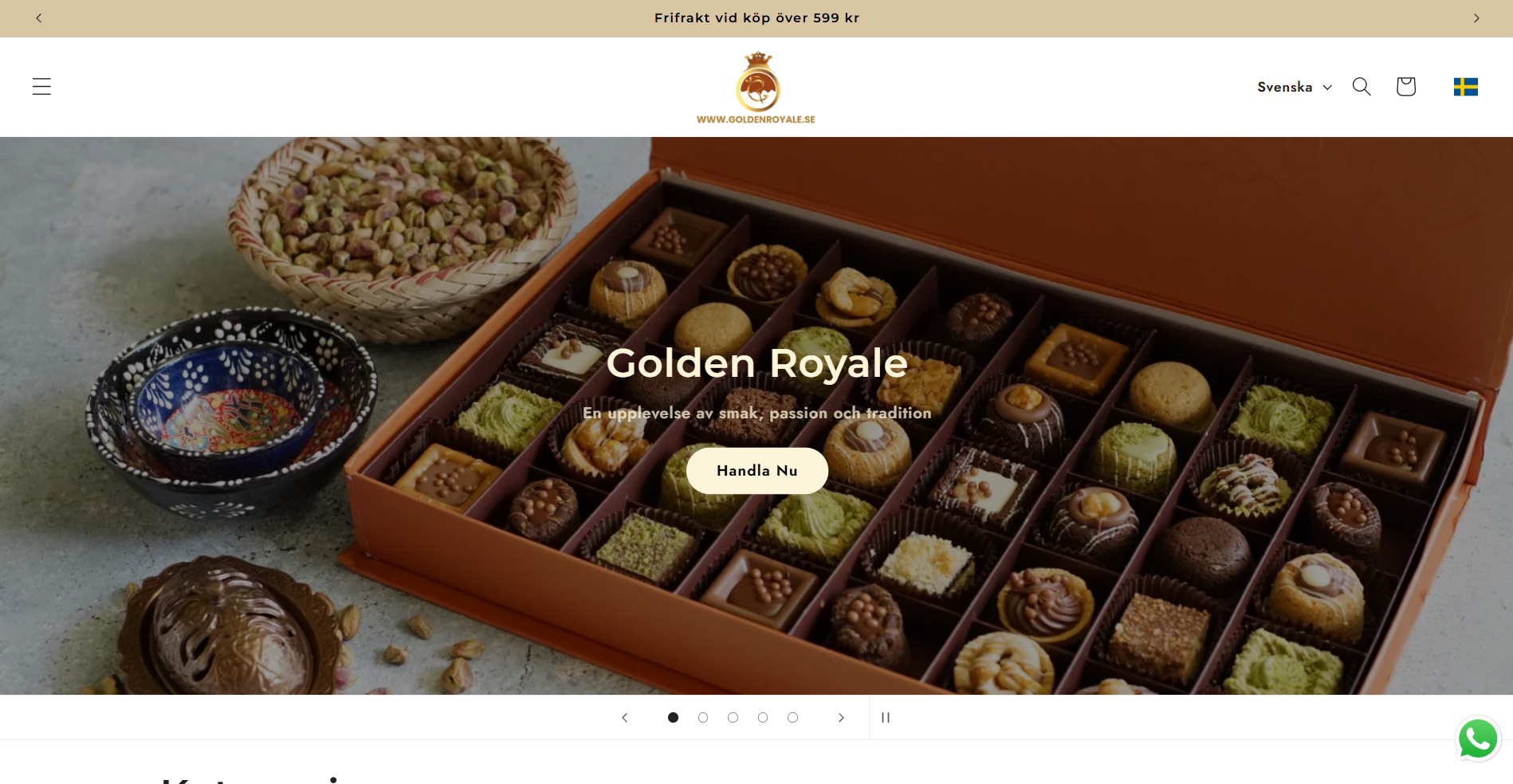 Golden Royale – webbutik för arabiska desserter